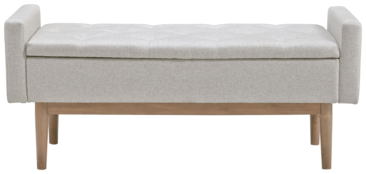 Briarson - Storage Bench - Beige / Brown
