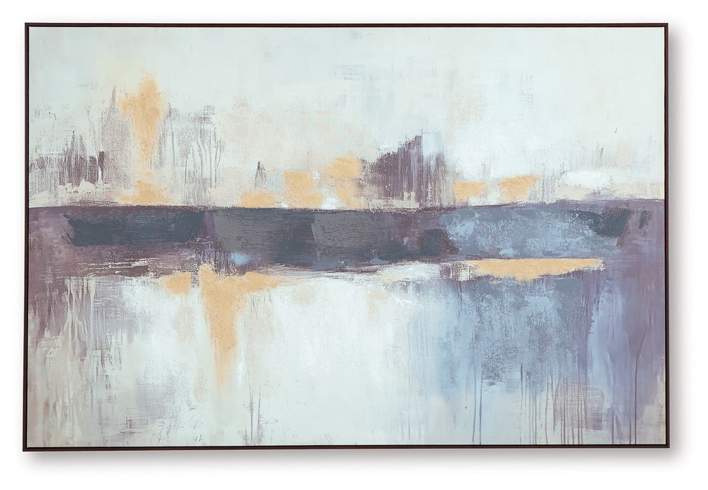 Gatesford - Wall Art - Blue / White / Tan