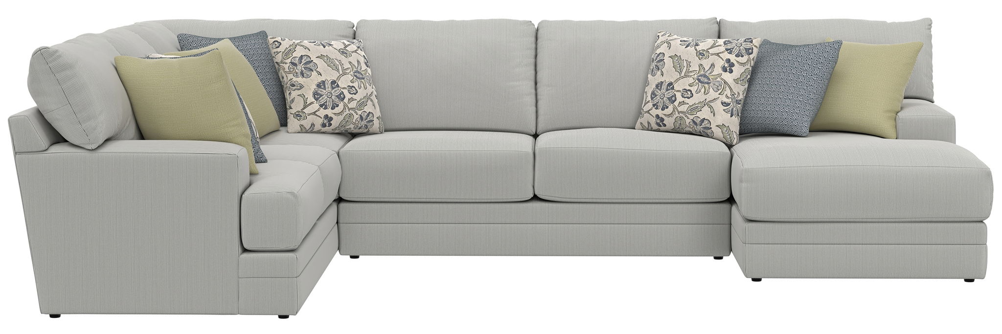 Stockbridge - Sectional With Comfort Coil Seating And 9 Accent Pillows Included