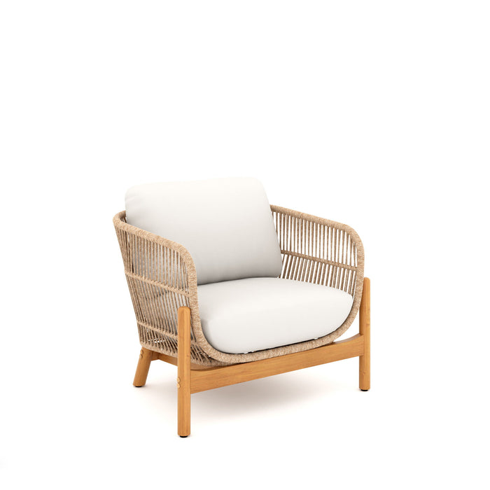 Solstice - Rope Club Chair (Set of 2) - Linen Beige