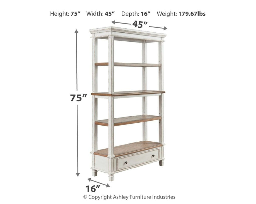 Realyn - Bookcase - Brown / White