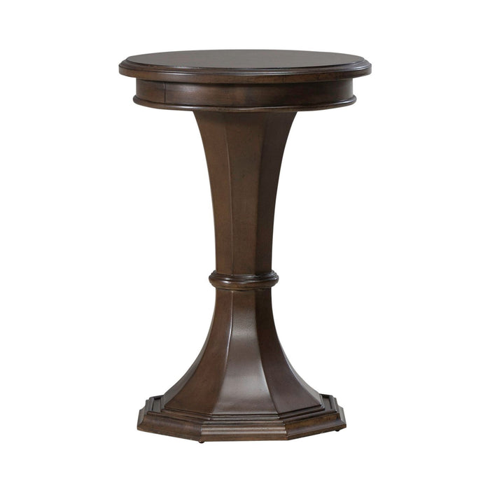 Arden Road - Round Chairside Table - Satin Cherry