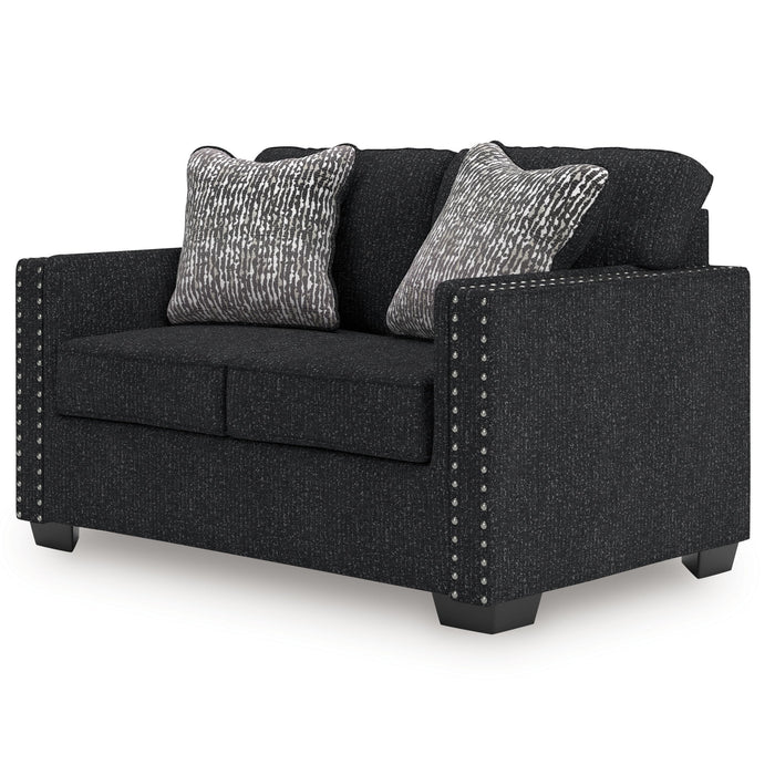 Jasmine Peaks - Loveseat - Coal