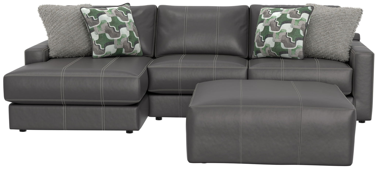 Minori - Italian Leather Sofa / Chaise And Cocktail Ottoman