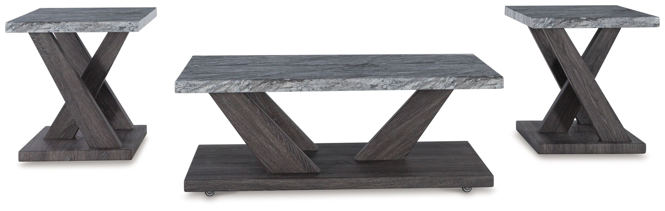 Bensonale - Occasional Table Set (Set of 3) - Brown / Gray