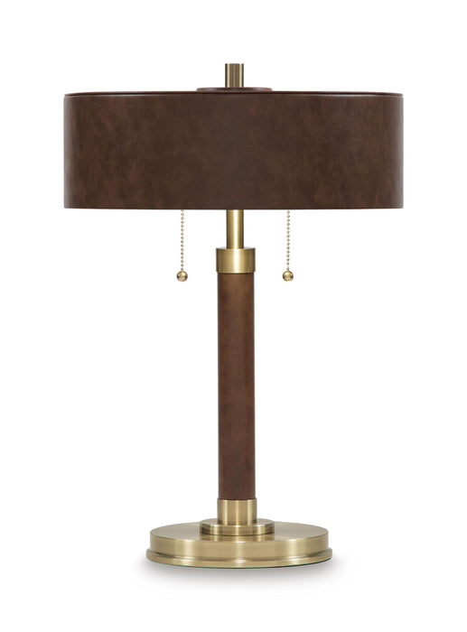 Arcmond - Metal Table Lamp - Brown / Gold Finish
