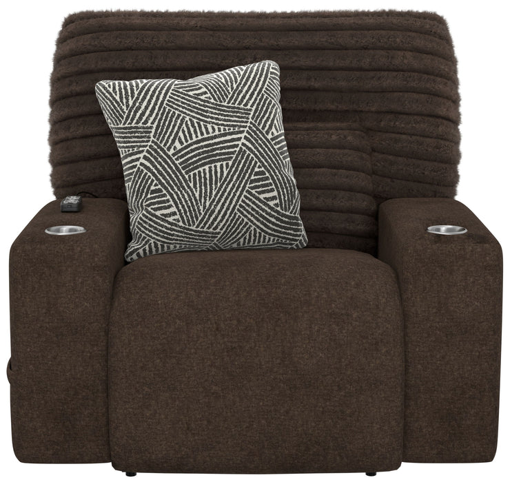 Zen - Power Recliner With CR3 Heat / Massage / Zero Gravity - Chocolate