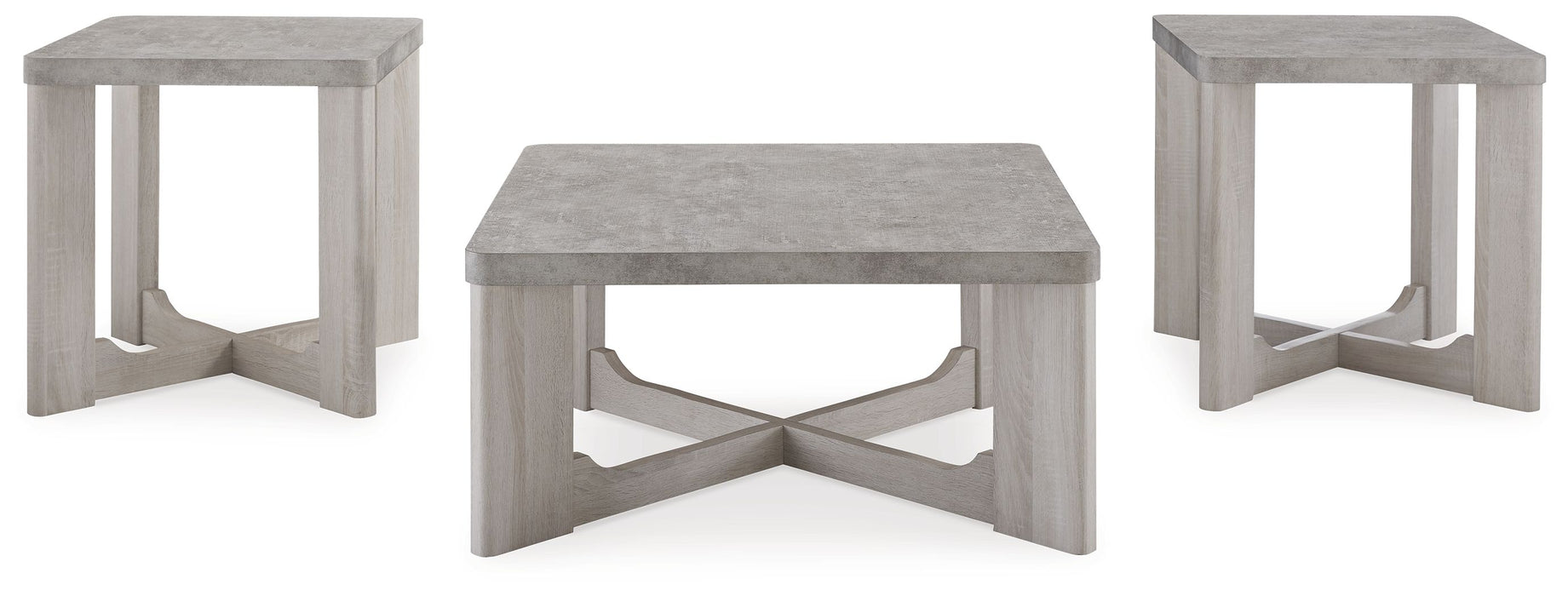 Garnilly - Occasional Table Set (Set of 3) - Whitewash