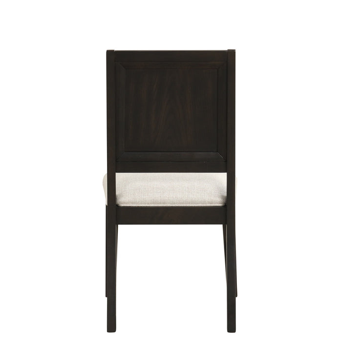 Plateau - Side Chair (Set of 2) - Rustic Espresso / Beige