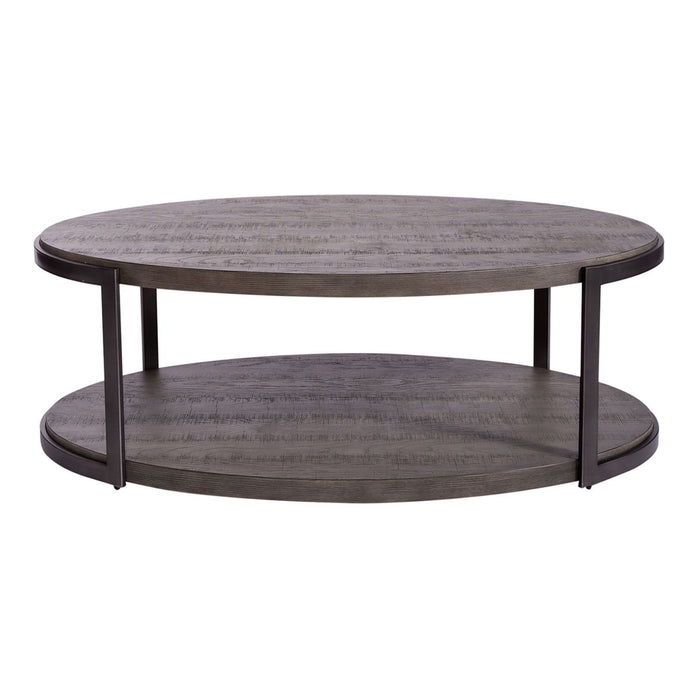 Modern View - Oval Cocktail Table - Dark Gray