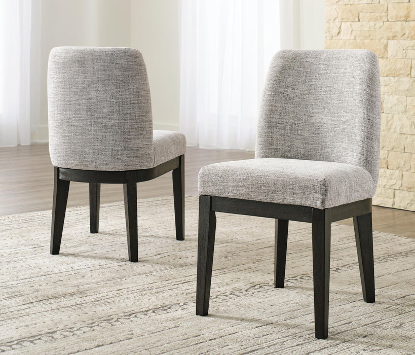 Burkhaus - Dark Brown - Dining Uph Side Chair