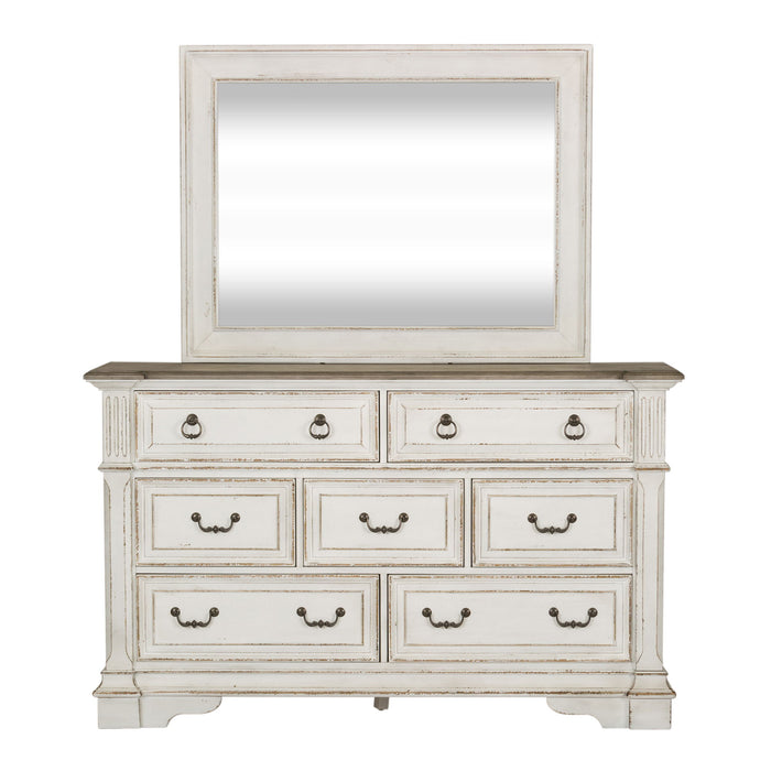 Abbey Park - Dresser & Mirror - Antique White