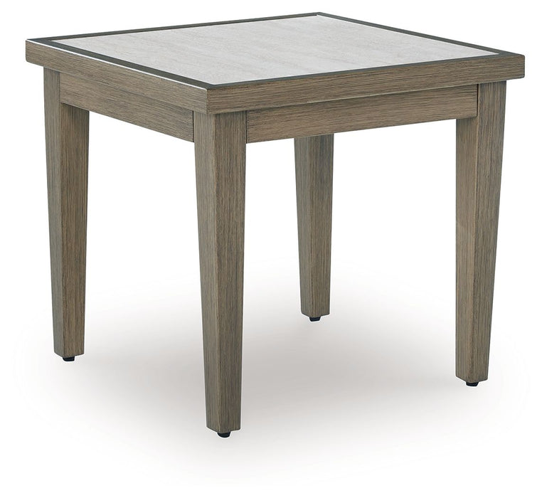 Rainier Ranch - Square End Table - Brown / Beige