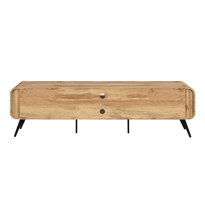 Rowan - 71" Low Profile TV Console - Natural