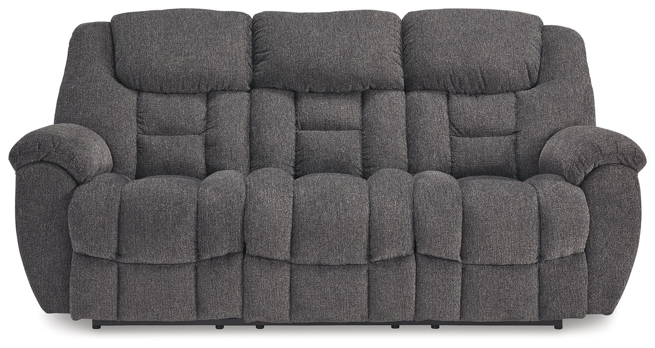 Foreside - Reclining Sofa - Charcoal