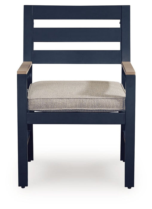 East Beach - Arm Chair With Cushion (Set of 2) - Blue