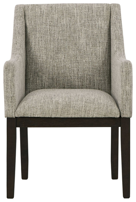 Burkhaus - Dark Brown - Dining Uph Arm Chair