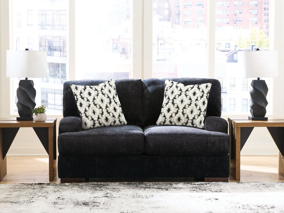 Whitmore Manor - Loveseat - Black Pearl