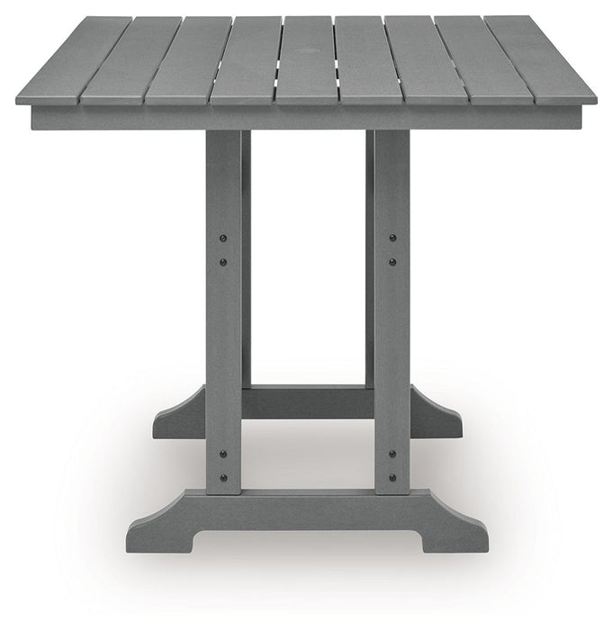 Sanctuary Beach - Square Counter Table With Umbrella Option - Dark Gray