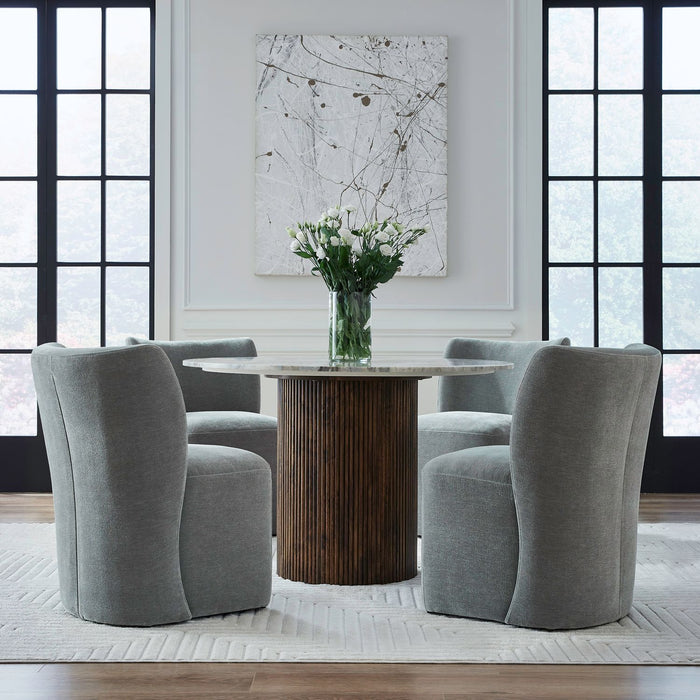 Accent Dining - Dining Chair With Casters Accent