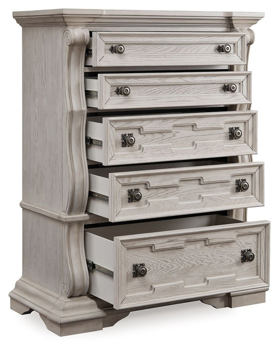 Bruchandi - Five Drawer Chest - Antique White