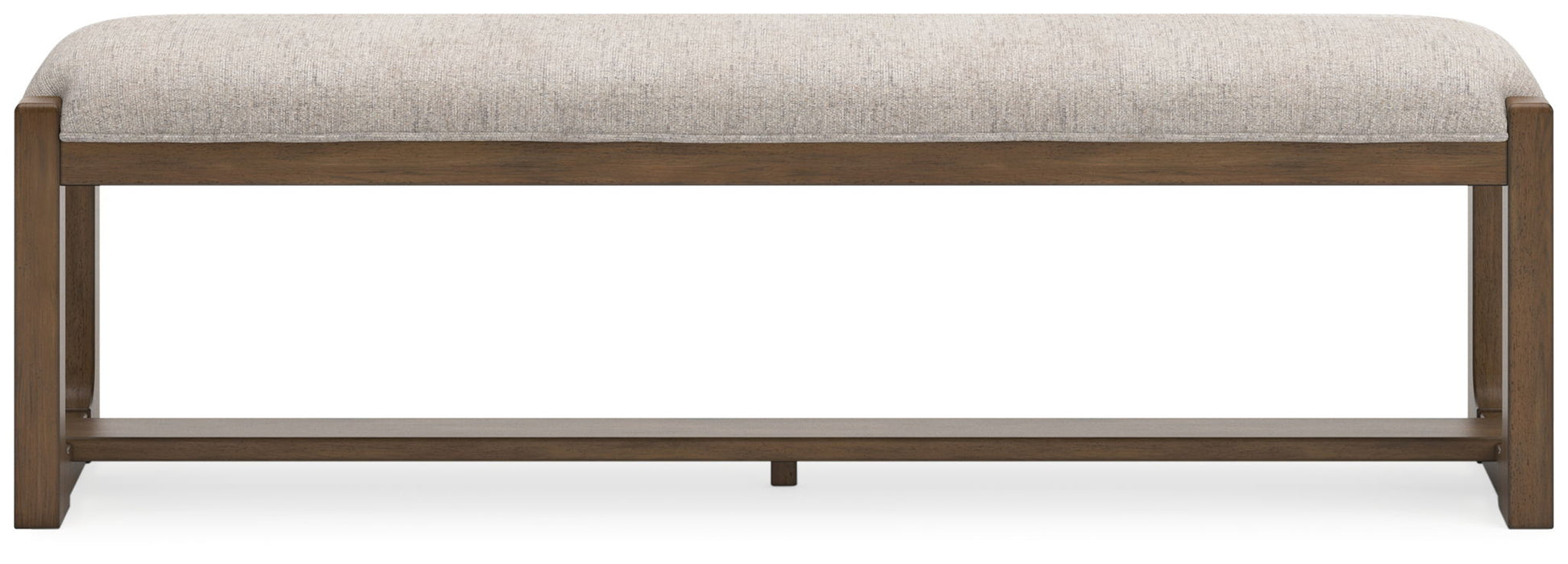 Cabalynn - Large Uph Dining Room Bench - Oatmeal / Light Brown