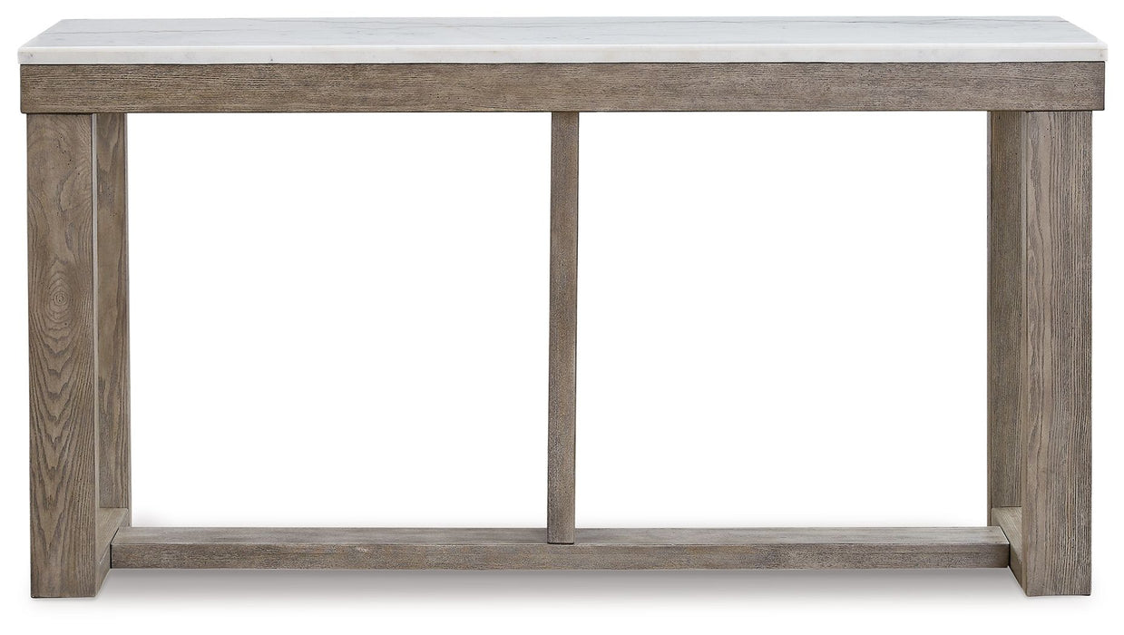 Loyaska - Sofa Table - Brown / Ivory