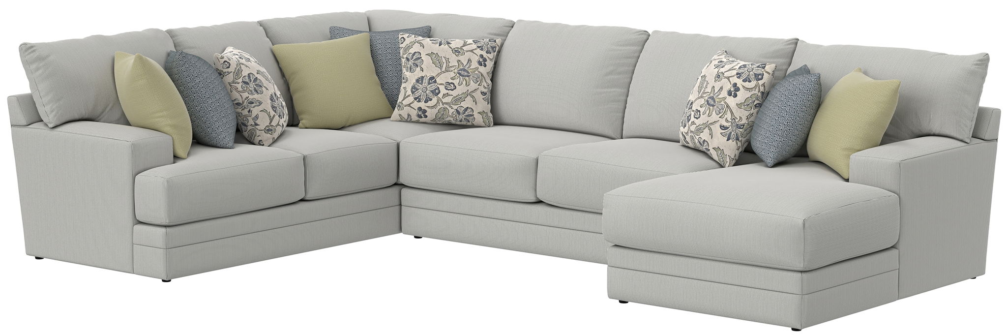 Stockbridge - Sectional With Comfort Coil Seating And 9 Accent Pillows Included