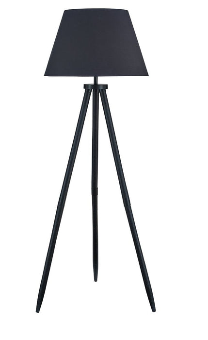 Orhan - Wood Floor Lamp - Black