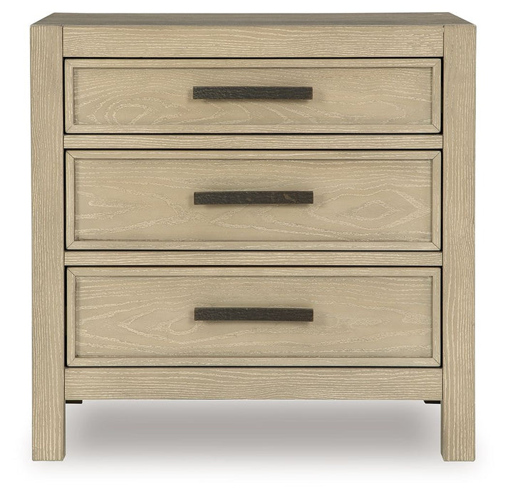 Calmoro - Three Drawer Night Stand - Gray
