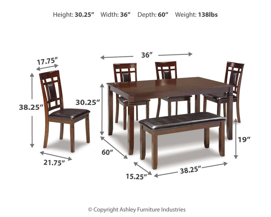 Bennox - Dining Room Table Set (Set of 6) - Brown