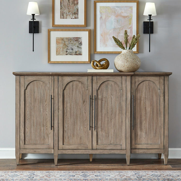 Pavilion - 4 Door Accent Cabinet - Natural
