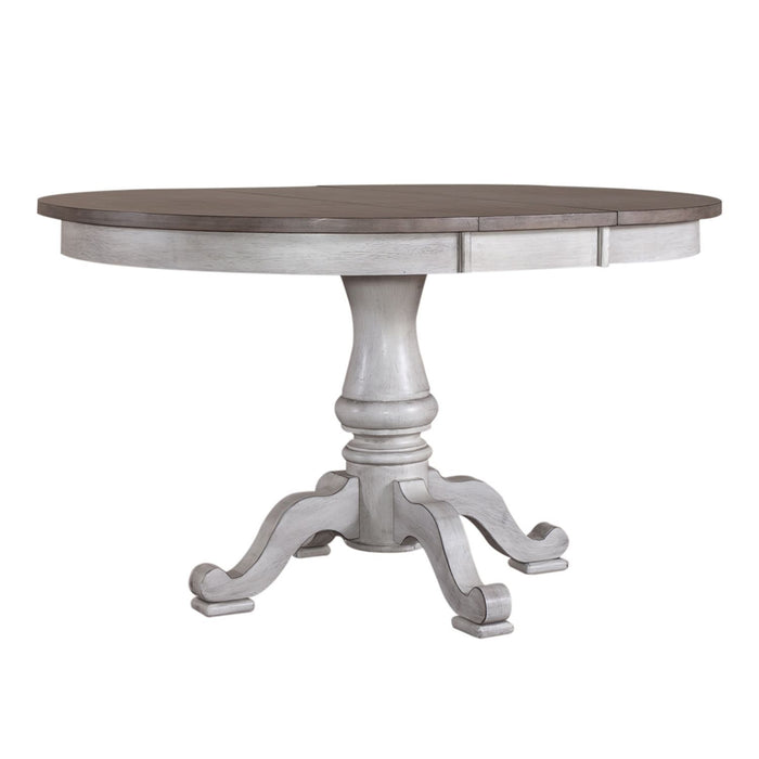 Ocean Isle - 5 Piece Pedestal Table Set - Antique White