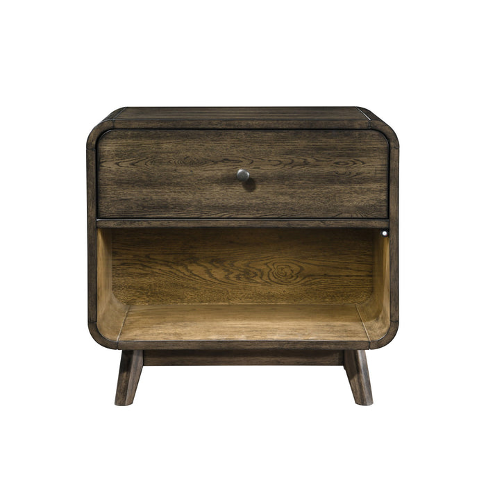 Rex - Nightstand - Walnut Brown