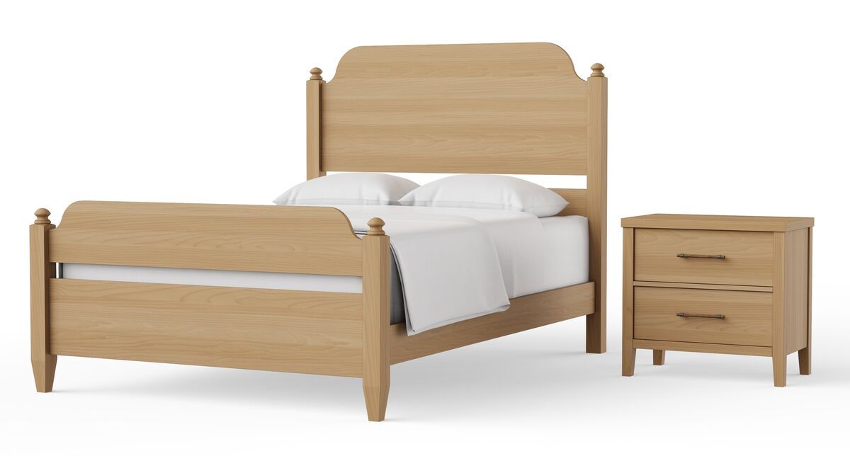 Pure Maple - 2 Drawer Nightstand