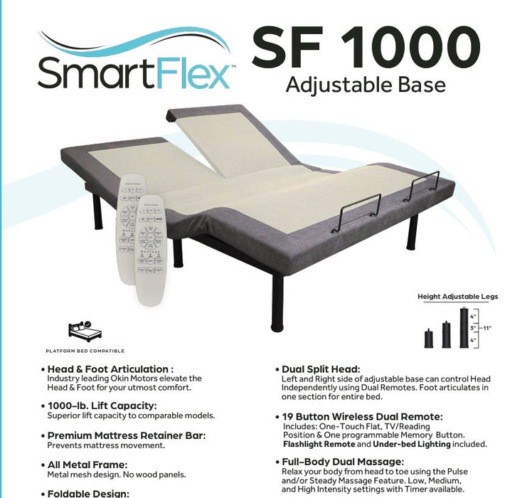 SF 600 Adjustable Base Twin Long