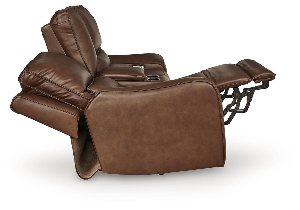 DeepWakes - Power Reclining Loveseat / Console / Adjustable Headrest