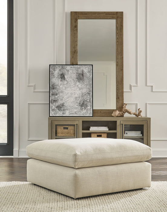 Elyza - 2 Pc. - Right Arm Facing Corner Chaise 3 Pc.Sectional, Ottoman - Linen