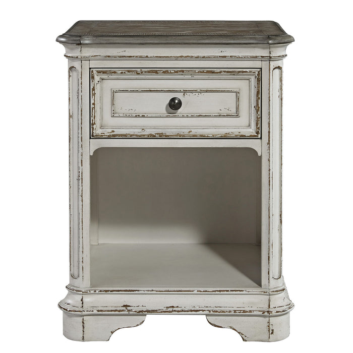 Magnolia Manor - 1 Drawer Nightstand - Antique White
