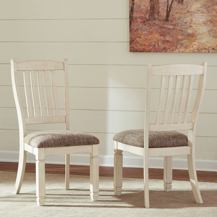 Bolanburg - Brown / Beige - Dining Uph Side Chair  - Rake Back