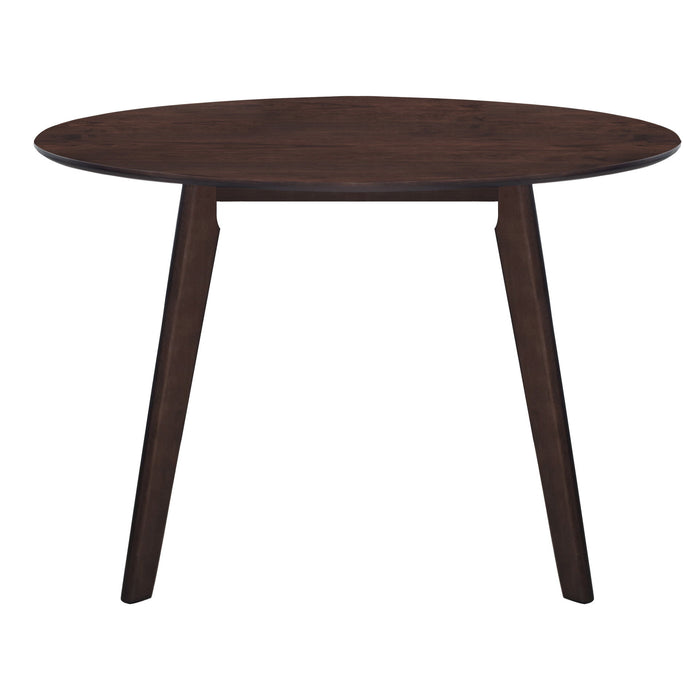 Tioga - 47" Round Table - Brown Cherry