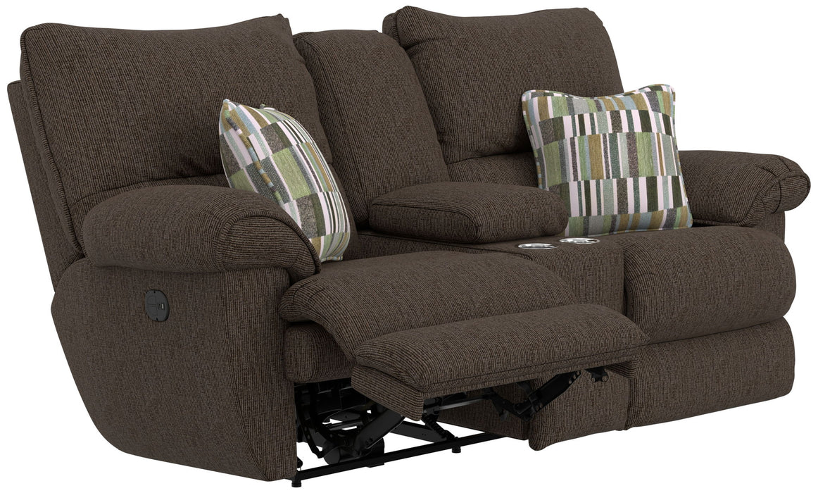 Lenny - Power Lay Flat Reclining Console Loveseat