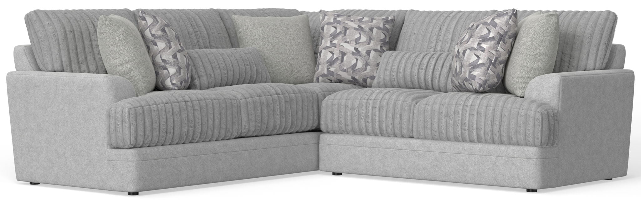Titan - Sectional With Comfort Coil Seating And Accent Pillows Included