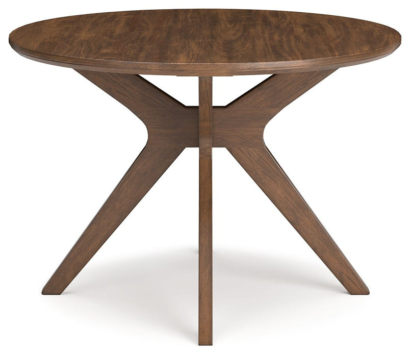 Lyncott - Round Dining Room Table - Brown