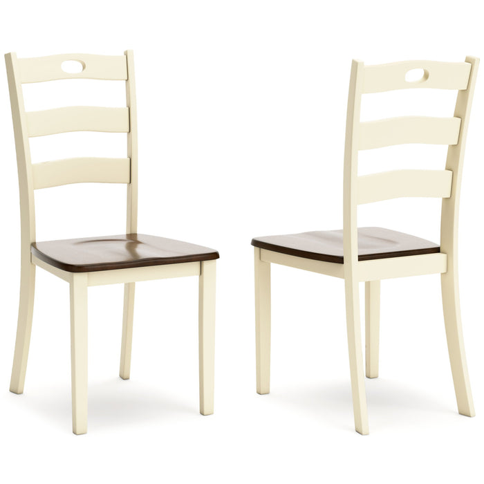 Woodanville - Cream / Brown - Dining Room Side Chair