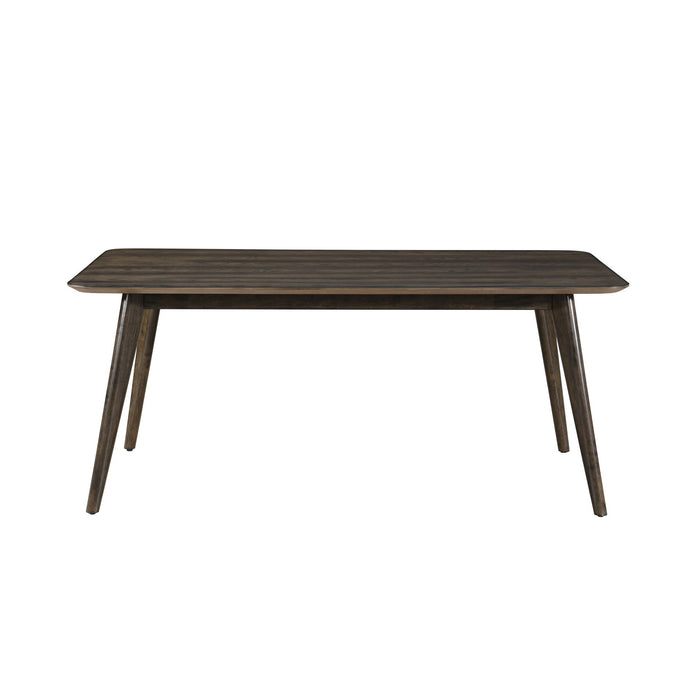 Rex - 72" Fixed Top Rectangle Dining Table - Walnut Brown
