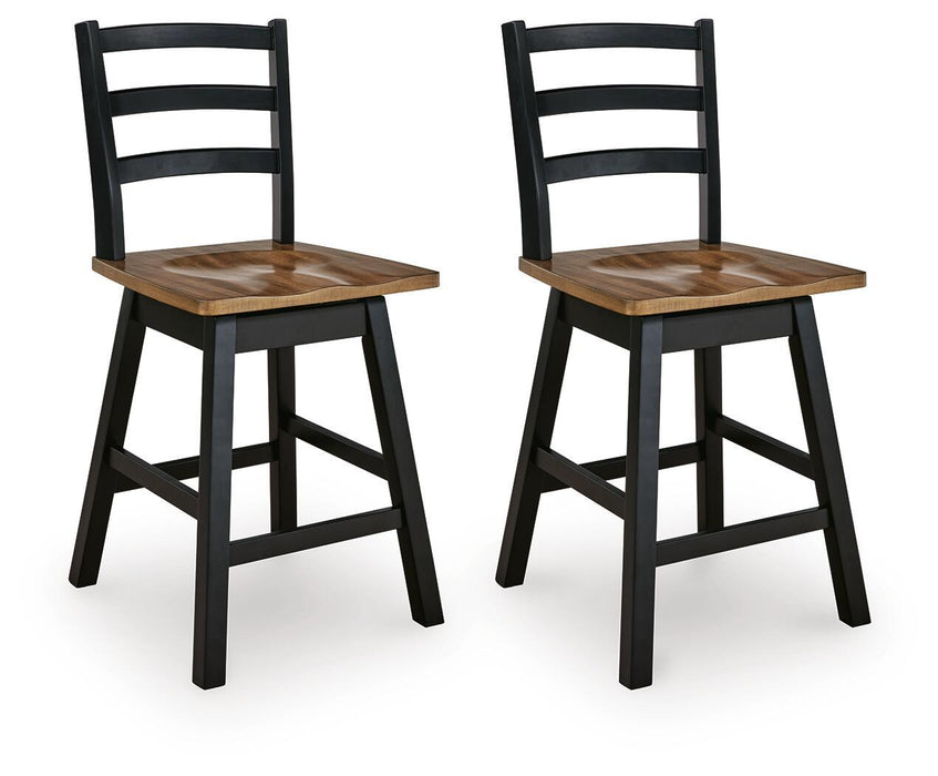 Wildenauer - Swivel Stool (Set of 2)