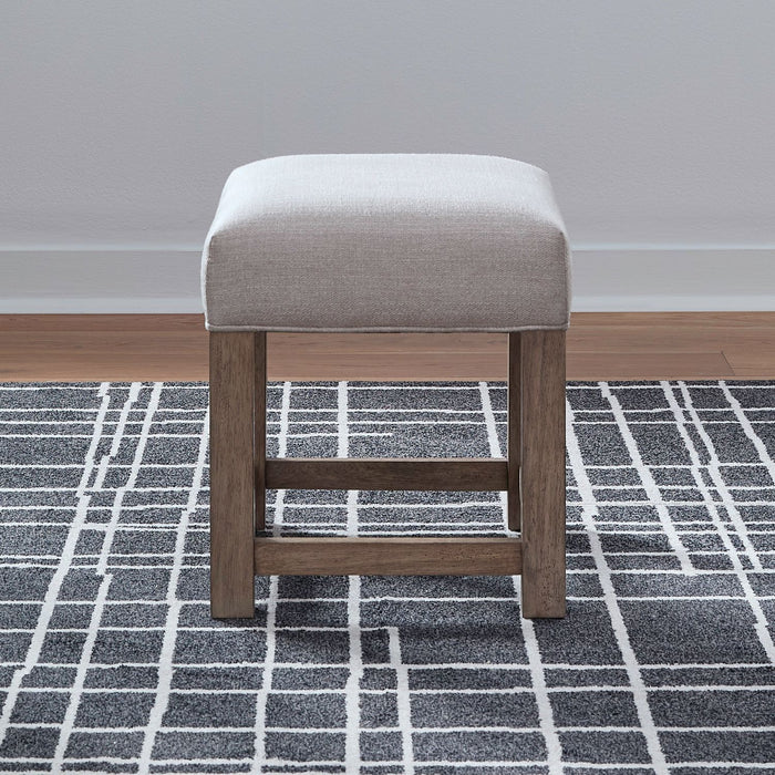 Corso - Upholstered Console Stool - Natural & Concrete
