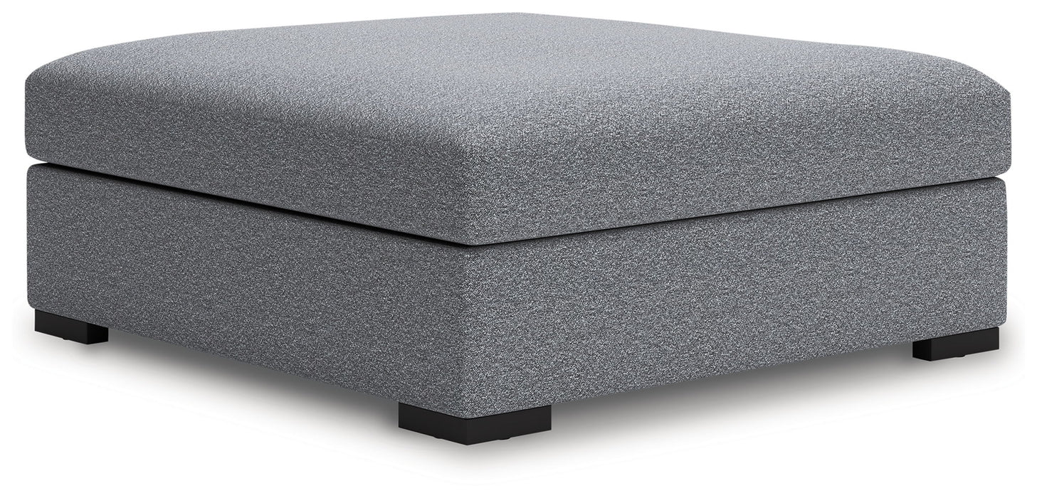 Bealton - Oversized Accent Ottoman - Salt And Pepper