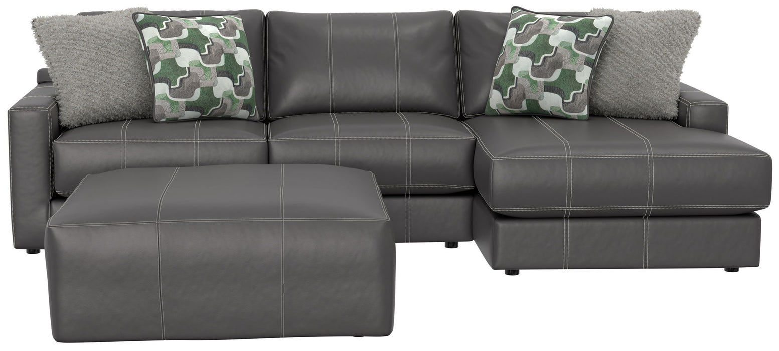 Minori - Italian Leather Sofa / Chaise And Cocktail Ottoman